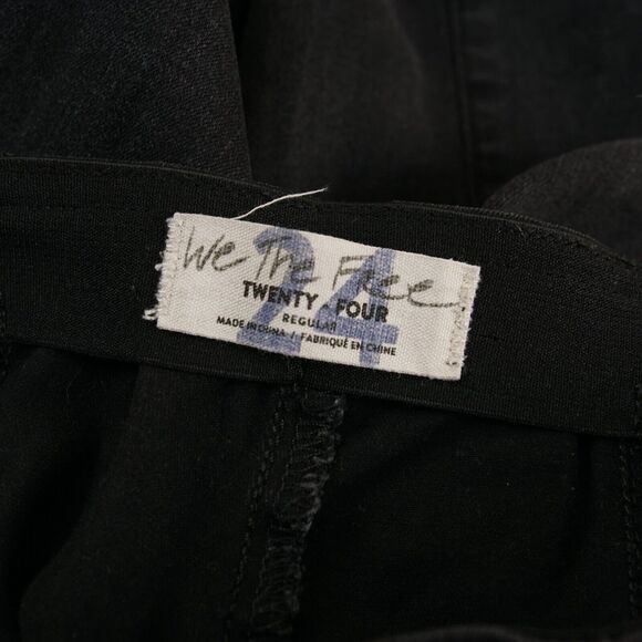 Free People We The Free Pull On Flare Black Jeans Womens Sz 24 - Picture 9 of 10